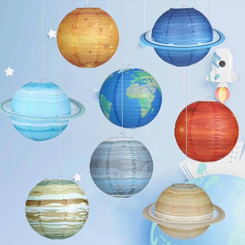 Lantern Paper Solar - Eight Planet Outer Space Paper Lanterns