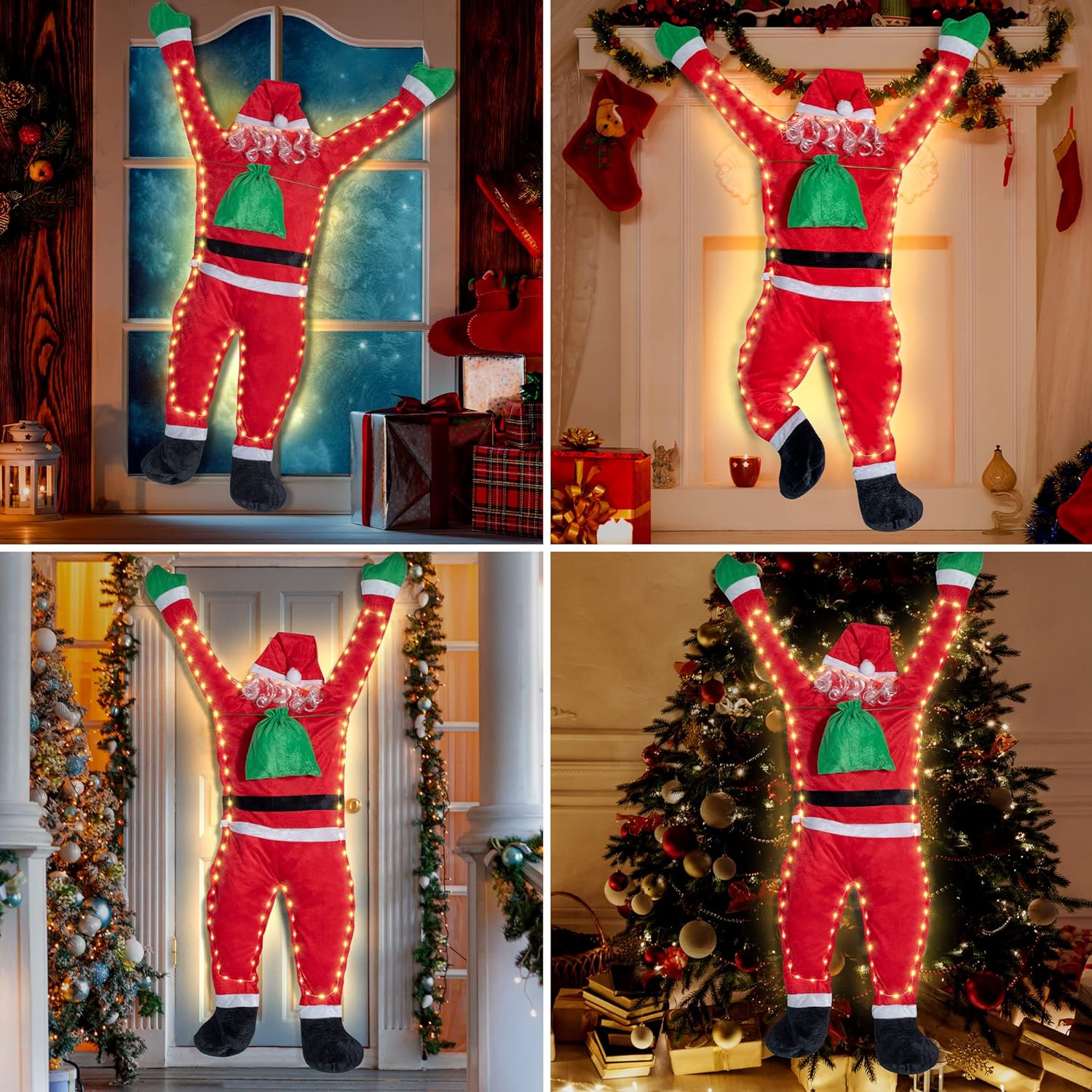 Light Up Santa Claus Santa Cla - Pendant Lighting Christmas Decor recension och pris