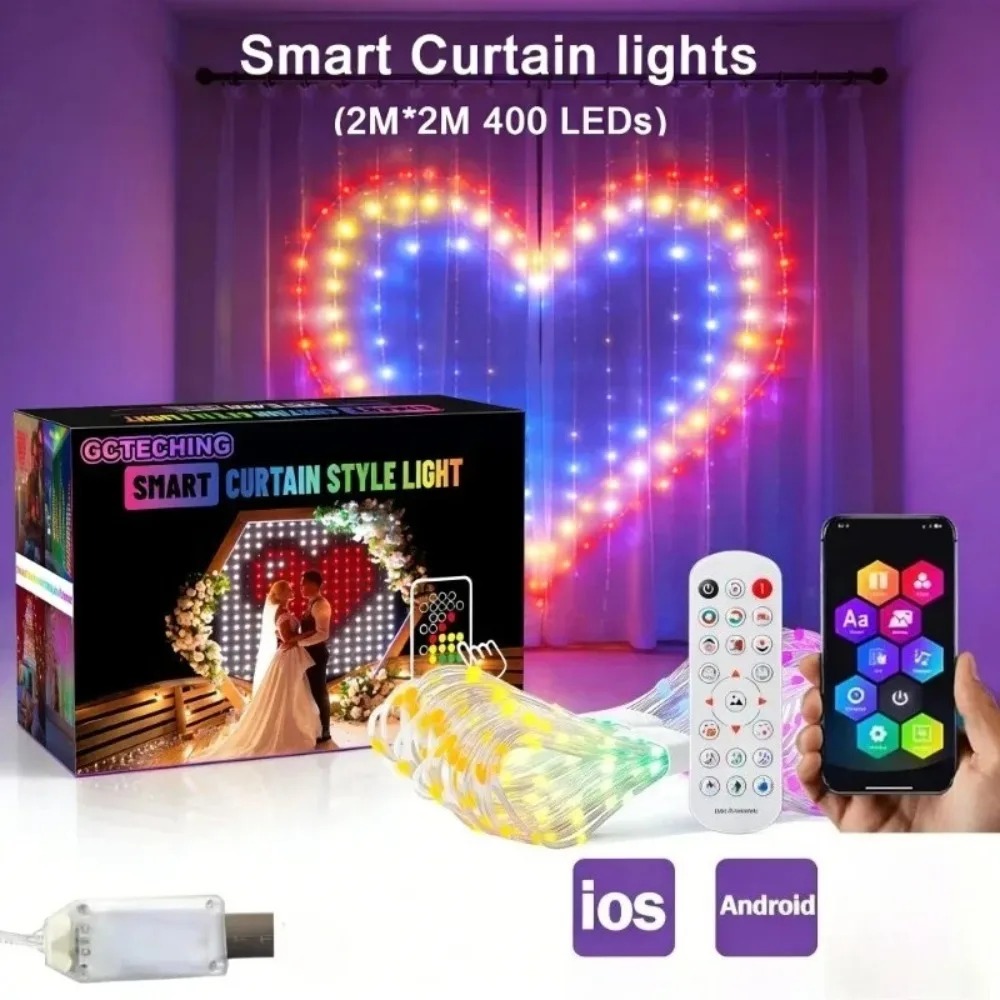 Outdoor LED Pixel Curtain Ligh - Led Lighting Wall Decor recension och pris