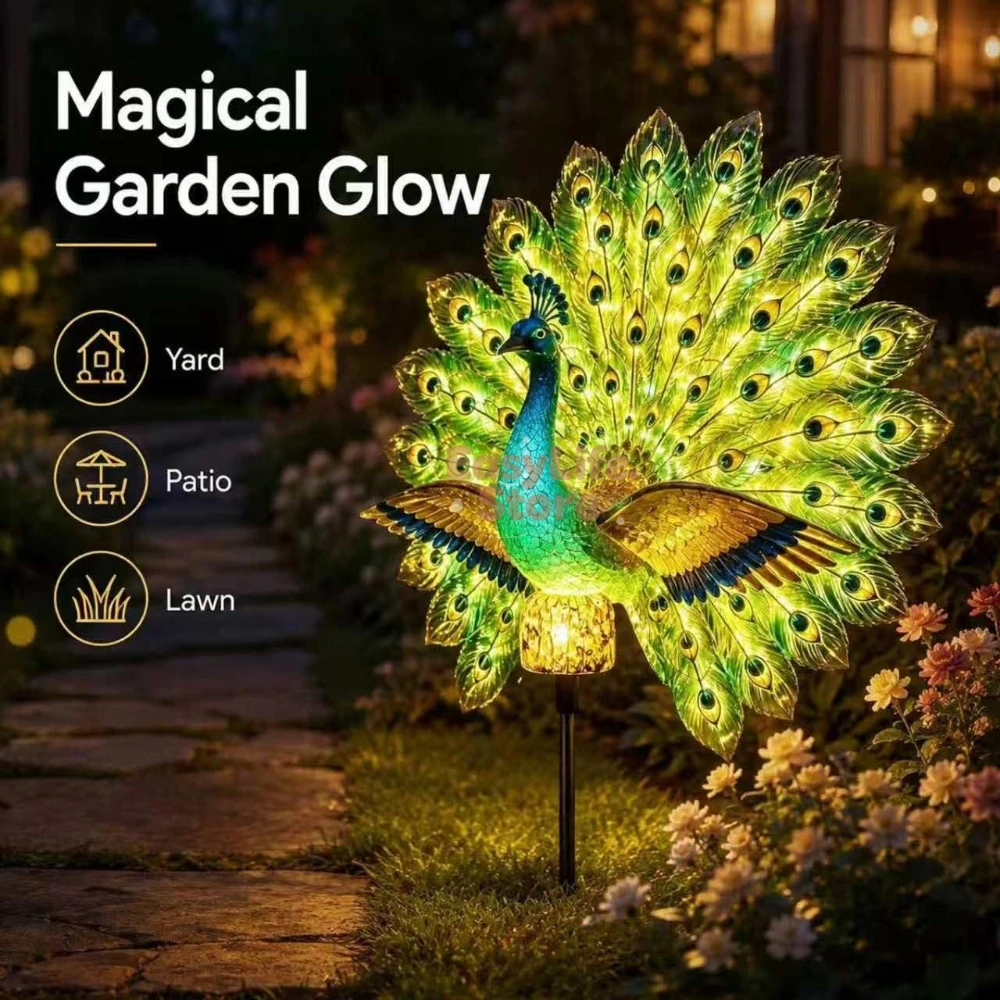 Solar Peacock Garden Sculpture - Lighting Decoration Ideas recension och pris