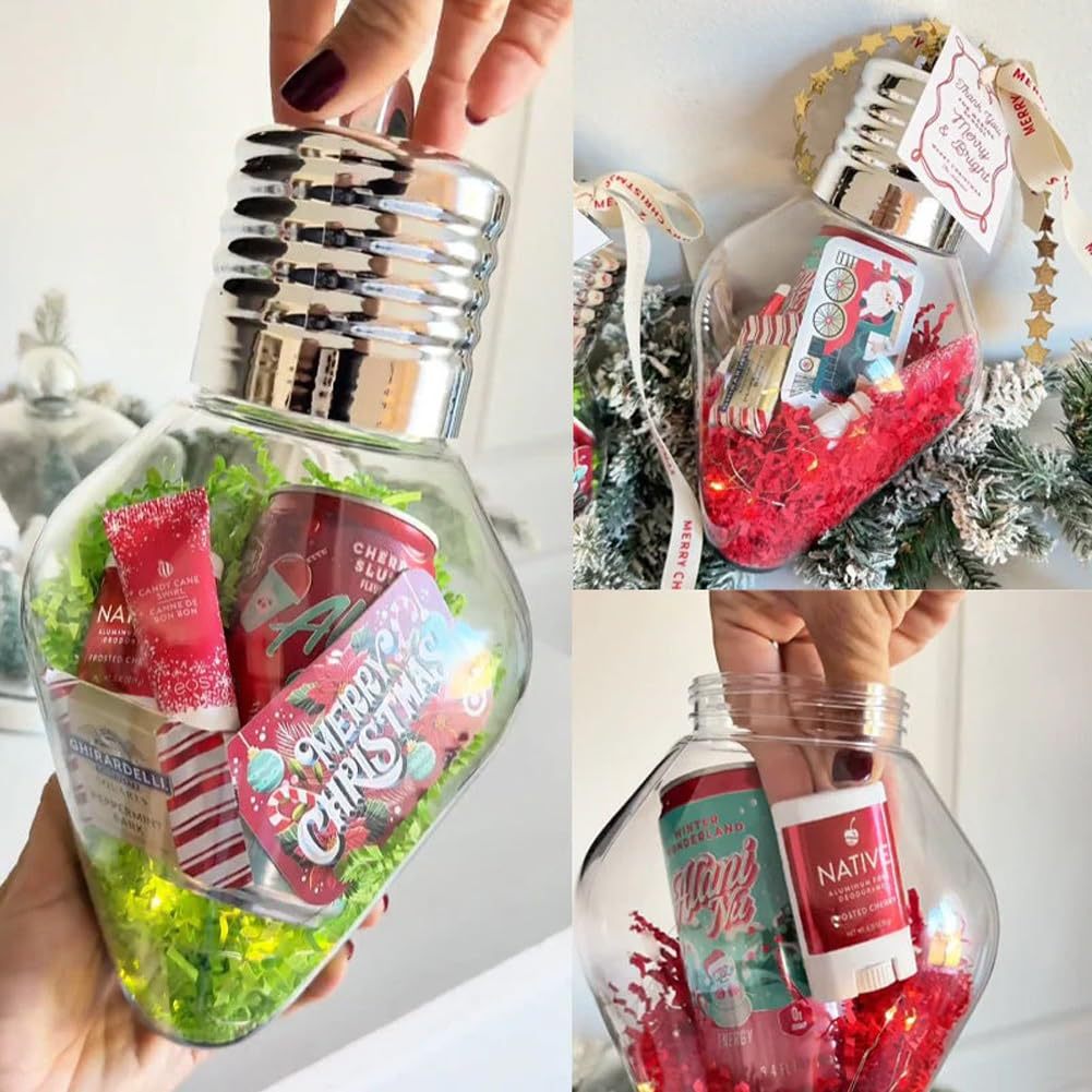 Christmas Bulb Gift Jar Christ - Home Decor Lighting Tree recension och pris