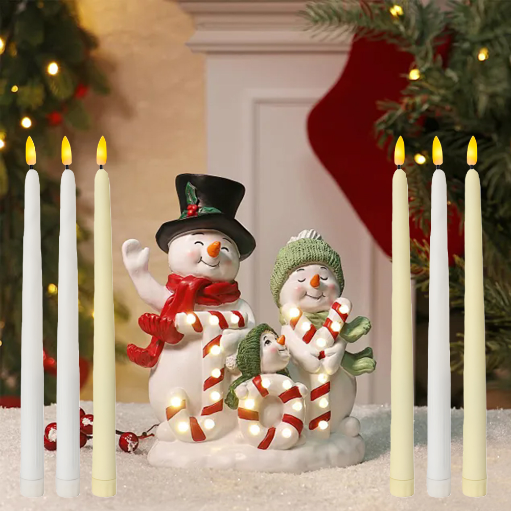6pcs LED Flameless Taper Candl - Lighting Decoration Ideas recension och pris