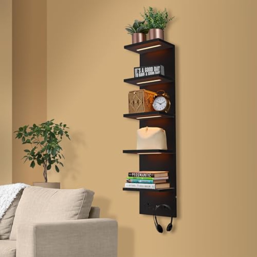 LED Light Display Shelf - Vert - Led Lighting Wall Decor recension och pris