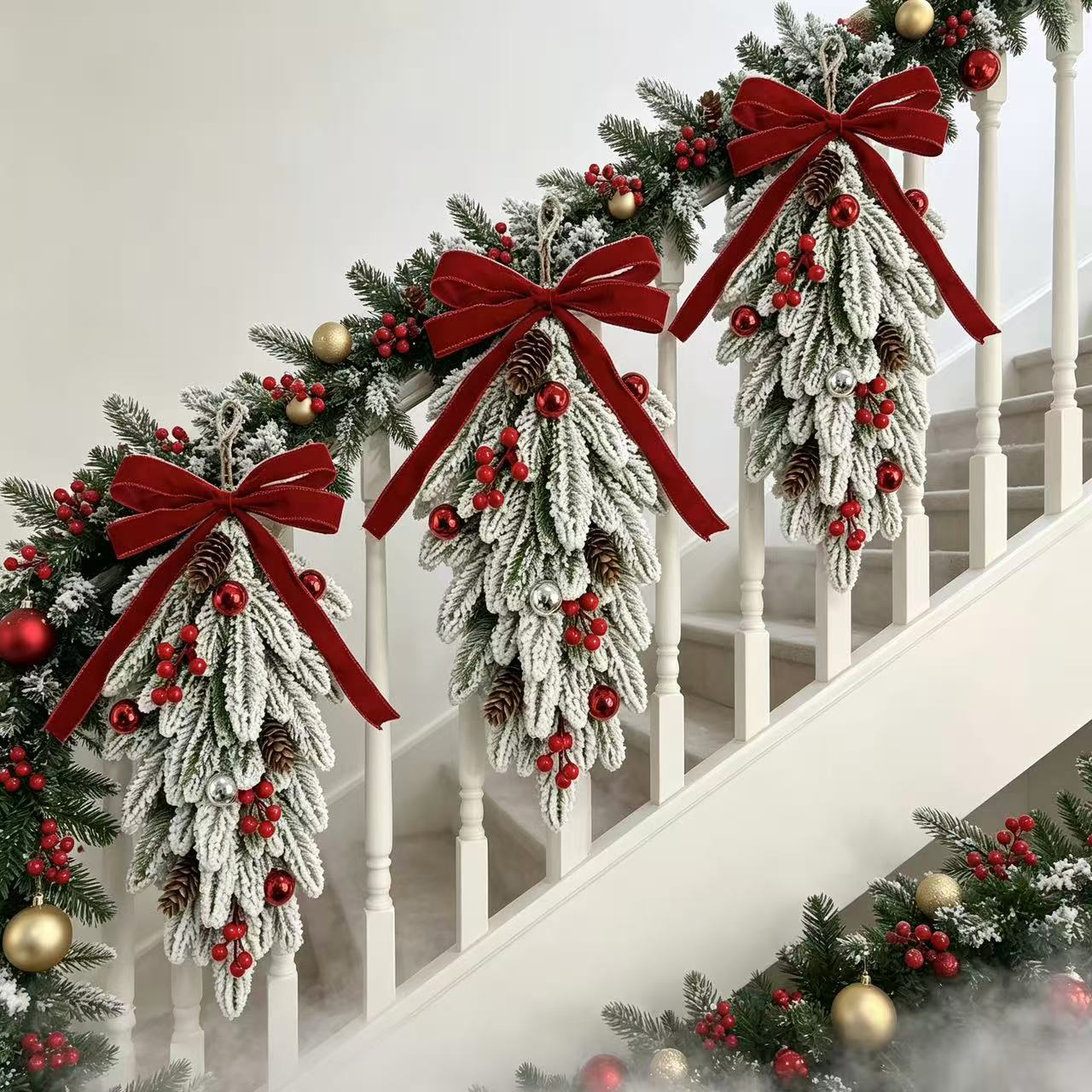 45CM Christmas Wreath Pendant  - Pendant Lighting Christmas Decor recension och pris