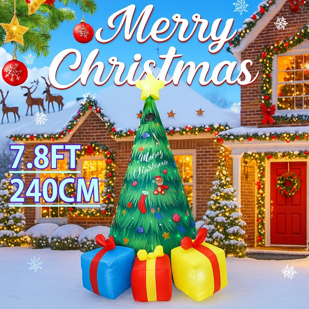 7.8FT Inflatable Christmas Tre - Home Decor Lighting Tree recension och pris
