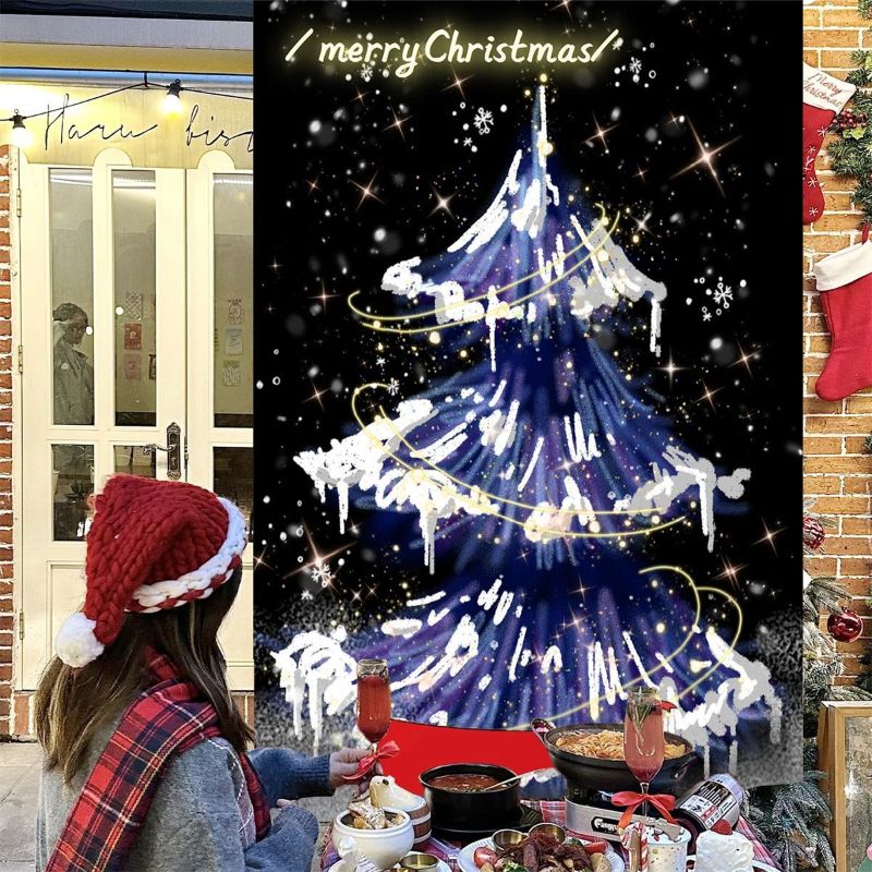 VIKAMA Wall Tapestry Blue Ice  - Home Decor Lighting Tree recension och pris