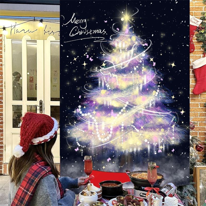 VIKAMA Wall Tapestry Blue Ice  - Home Decor Lighting Tree recension och pris