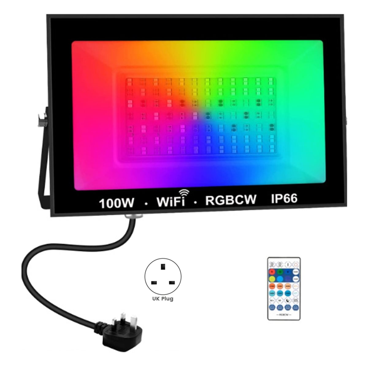 AA19 100W RGBCW LED Flood Ligh - Decor Lighting Uk recension och pris