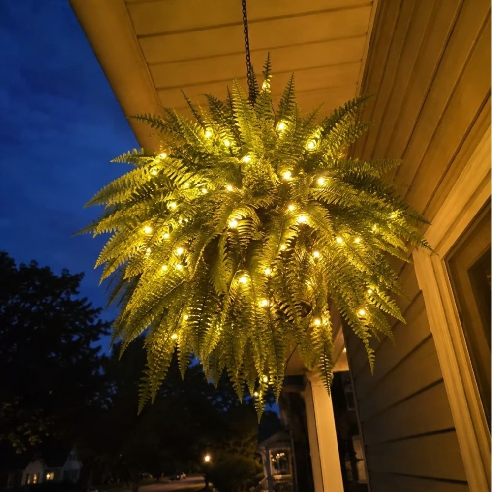24 Leaves Glowing Boston Ferns - Home Decor Lighting Tree recension och pris