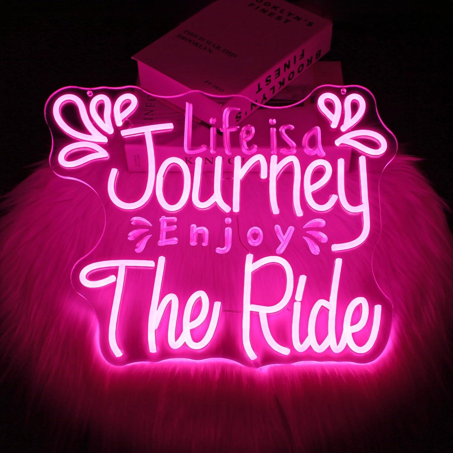 Journey The Ride Neon Sign USB - Led Lighting Wall Decor recension och pris