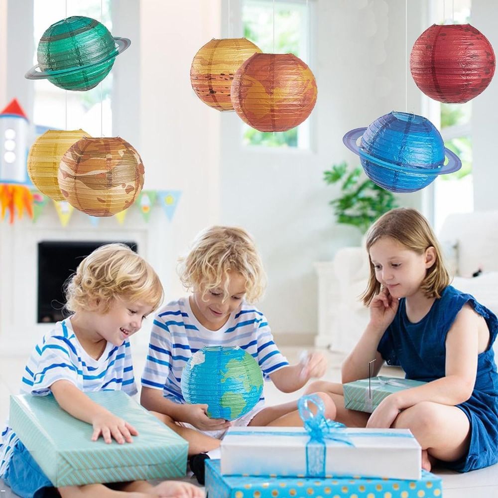 Galaxy Space Theme Hanging Pla - Lantern Paper Solar recension och pris