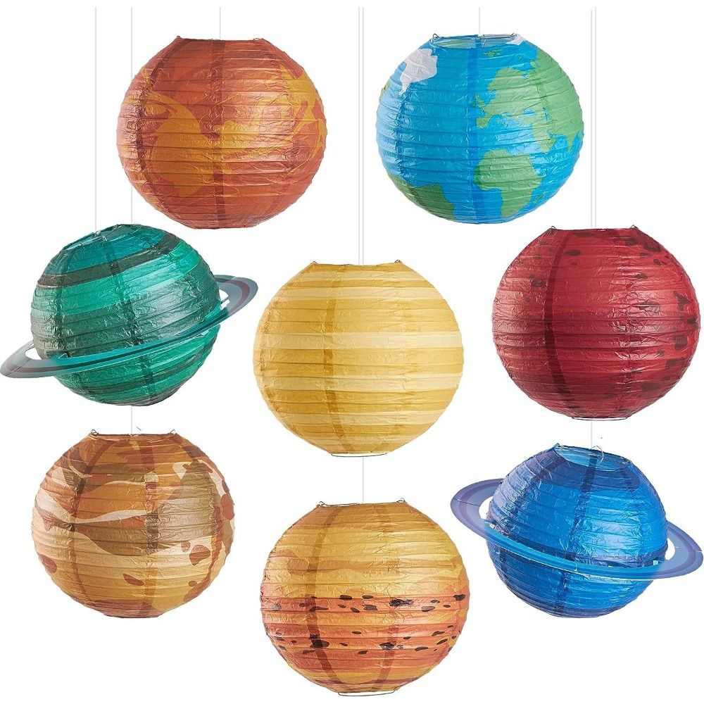 Galaxy Space Theme Hanging Pla - Lantern Paper Solar recension och pris