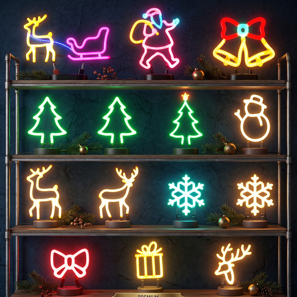 Christmas Decoration LED Neon  - Led Lighting Wall Decor recension och pris