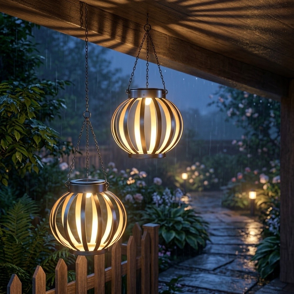 Hanging Solar Lantern for Gard - Lantern Paper Solar recension och pris