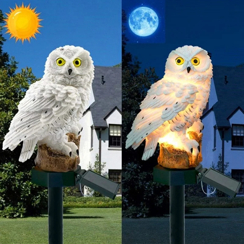 Solar Owl Statue Garden Light  - Lighting Decoration Ideas recension och pris