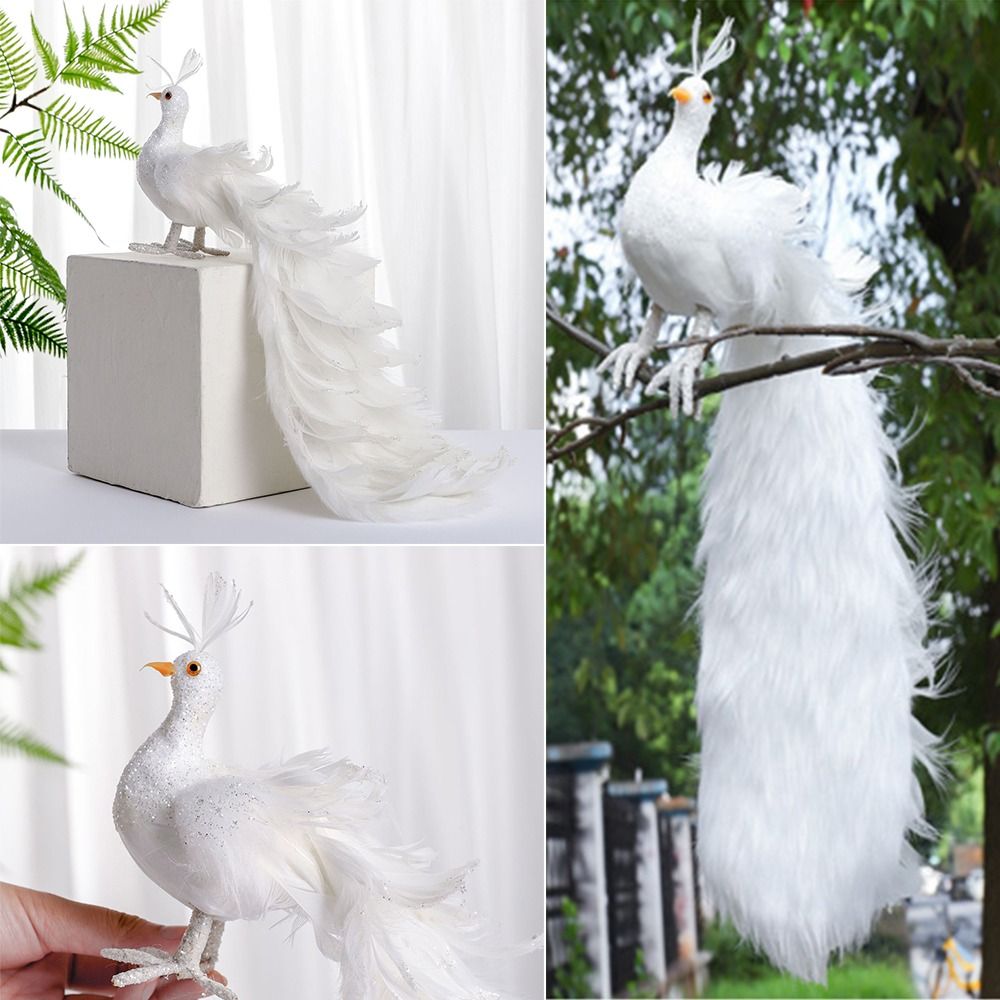 Simulation White Peacock Beaut - Pendant Lighting Christmas Decor recension och pris