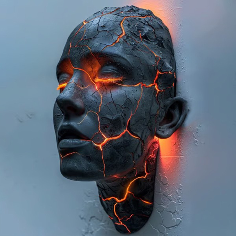 2026 New Resin Cracked Soul Wa - Lighting Interior Decor recension och pris