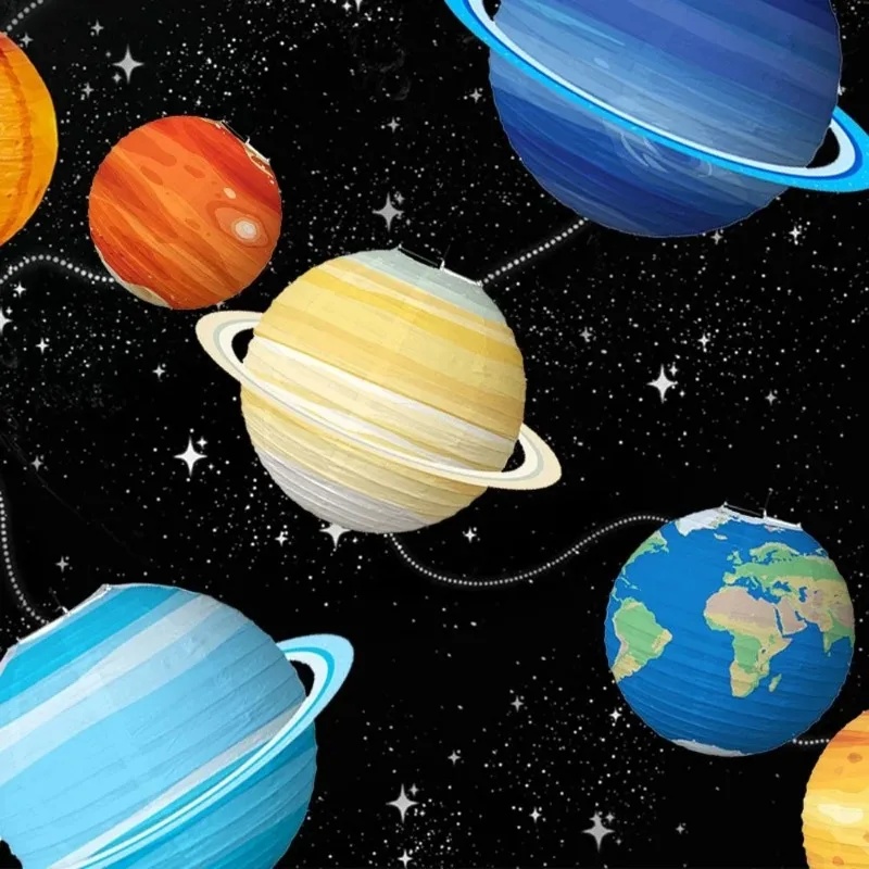 Eight Planet Outer Space Paper - Lantern Paper Solar recension och pris