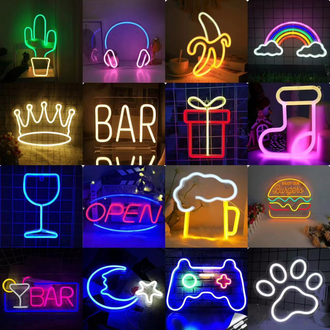 Custom LED Neon Sign with USB/ - Pendant Lighting Christmas Decor recension och pris