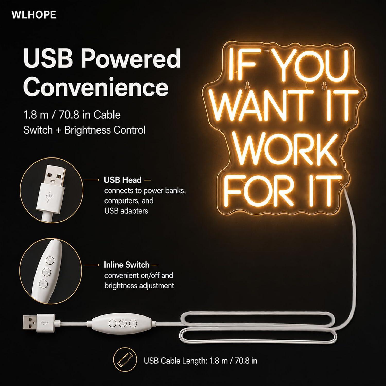If You Want It Work For It Neo - Lighting Decor Company recension och pris