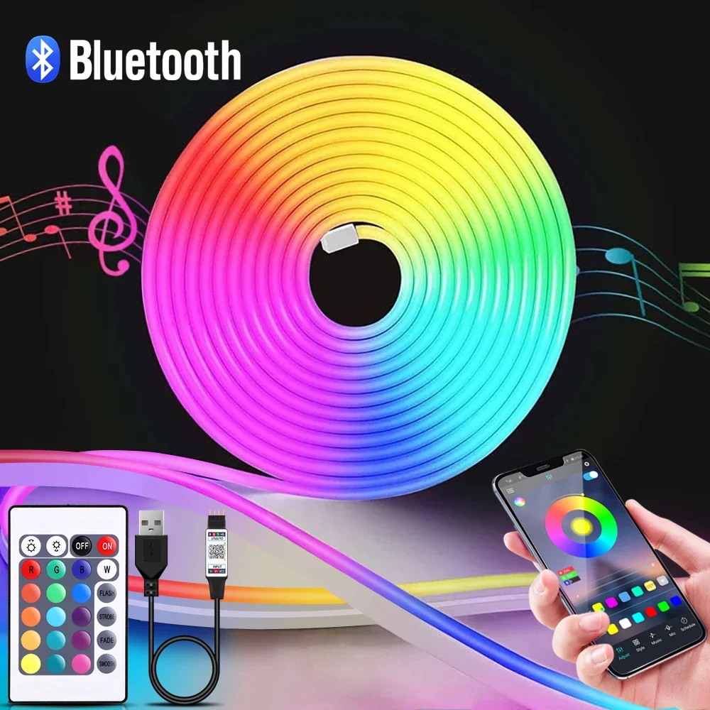 1-5m RGB LED Neon Strip Light  - Lighting Decoration Ideas recension och pris